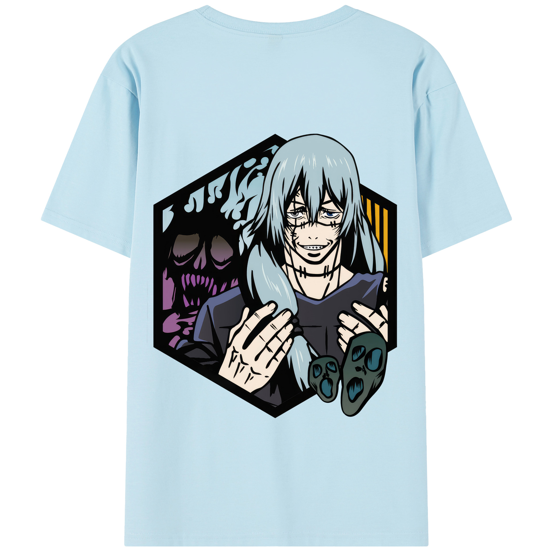 （画像用） 呪術廻戦 Jujutsu Kaisen 綿100％半袖Tシャツ（背面プリント）